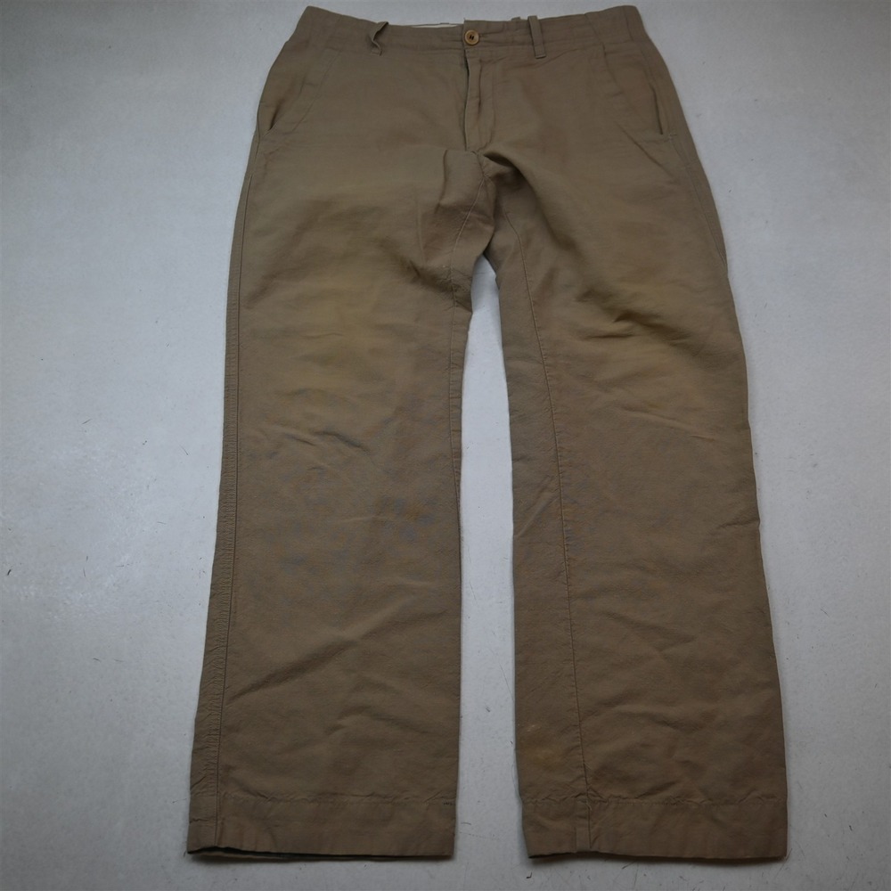Banana Republic 31x32 Khaki Linen 832721 Relaxed Drawstring Beach Wedding Pants